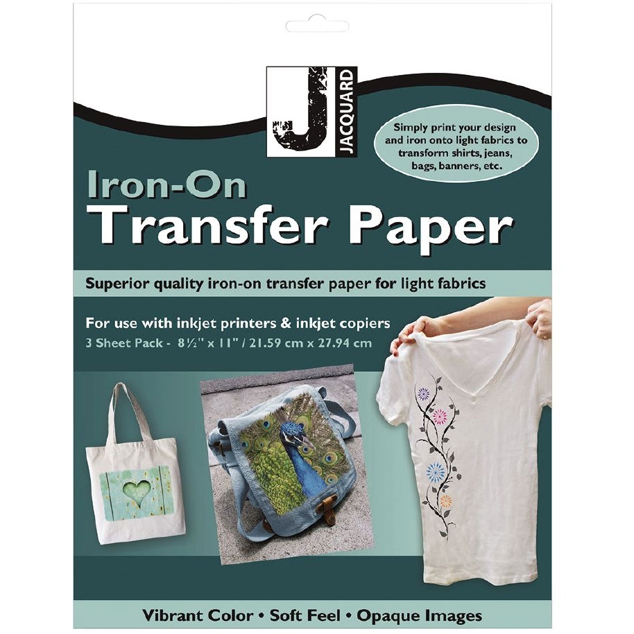 Jacquard Iron On Transfer Paper For Light Coloured Fabrics