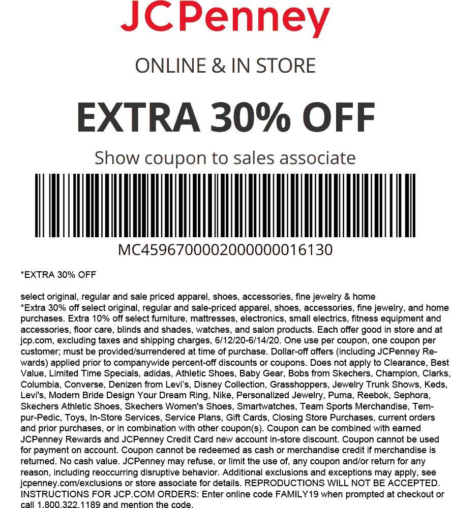 JCPenney Printable Coupon Worksheets Library