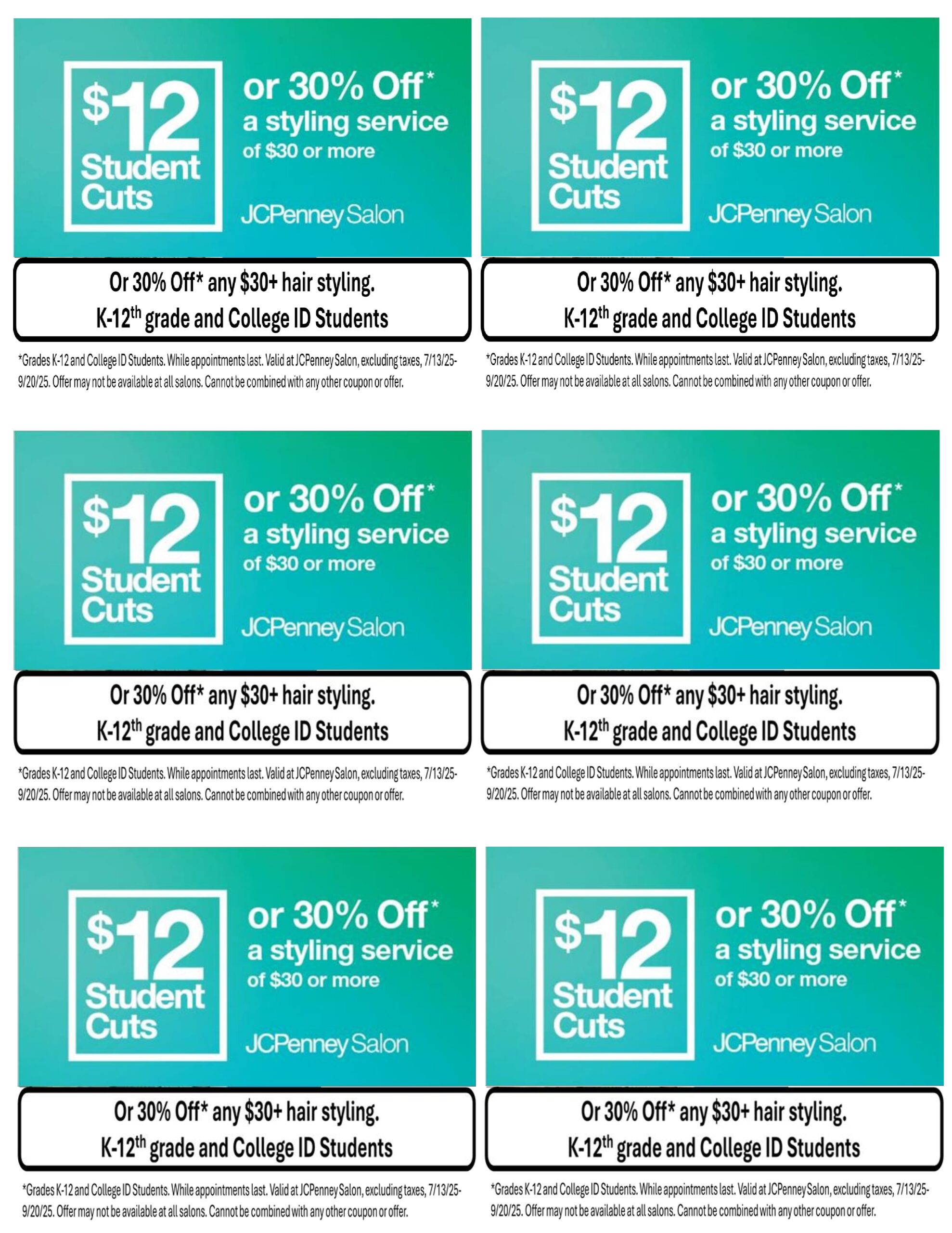 JCPenney Salon Back to School Style Savings At JCPenney Salon Fair Oaks Mall Fairfax