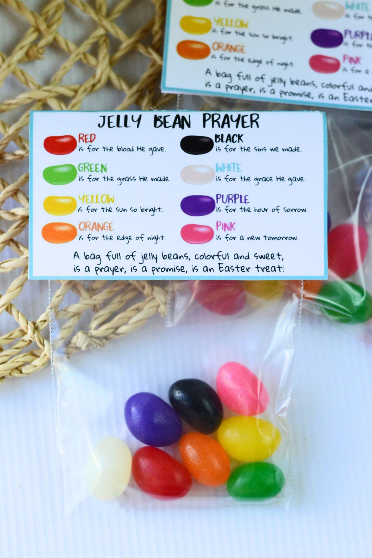 Jelly Bean Prayer Printable Easy DIY Easter Treat