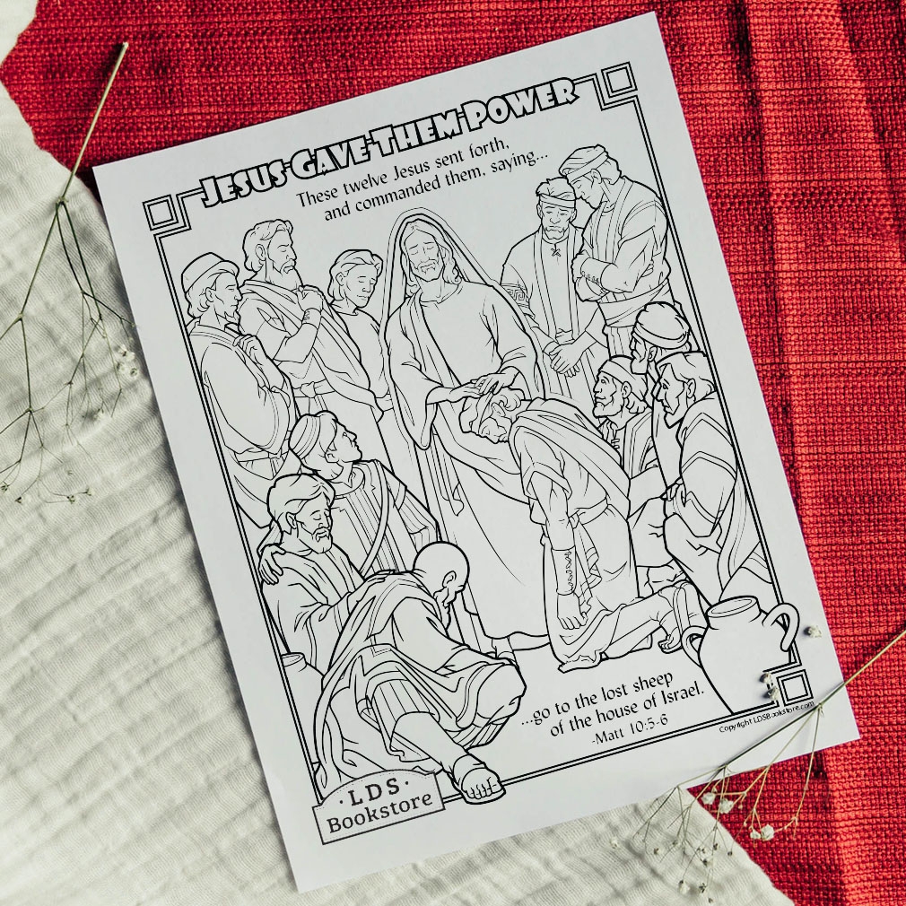 Jesus Calls The Twelve To Preach U0026 Bless Coloring Page Printable