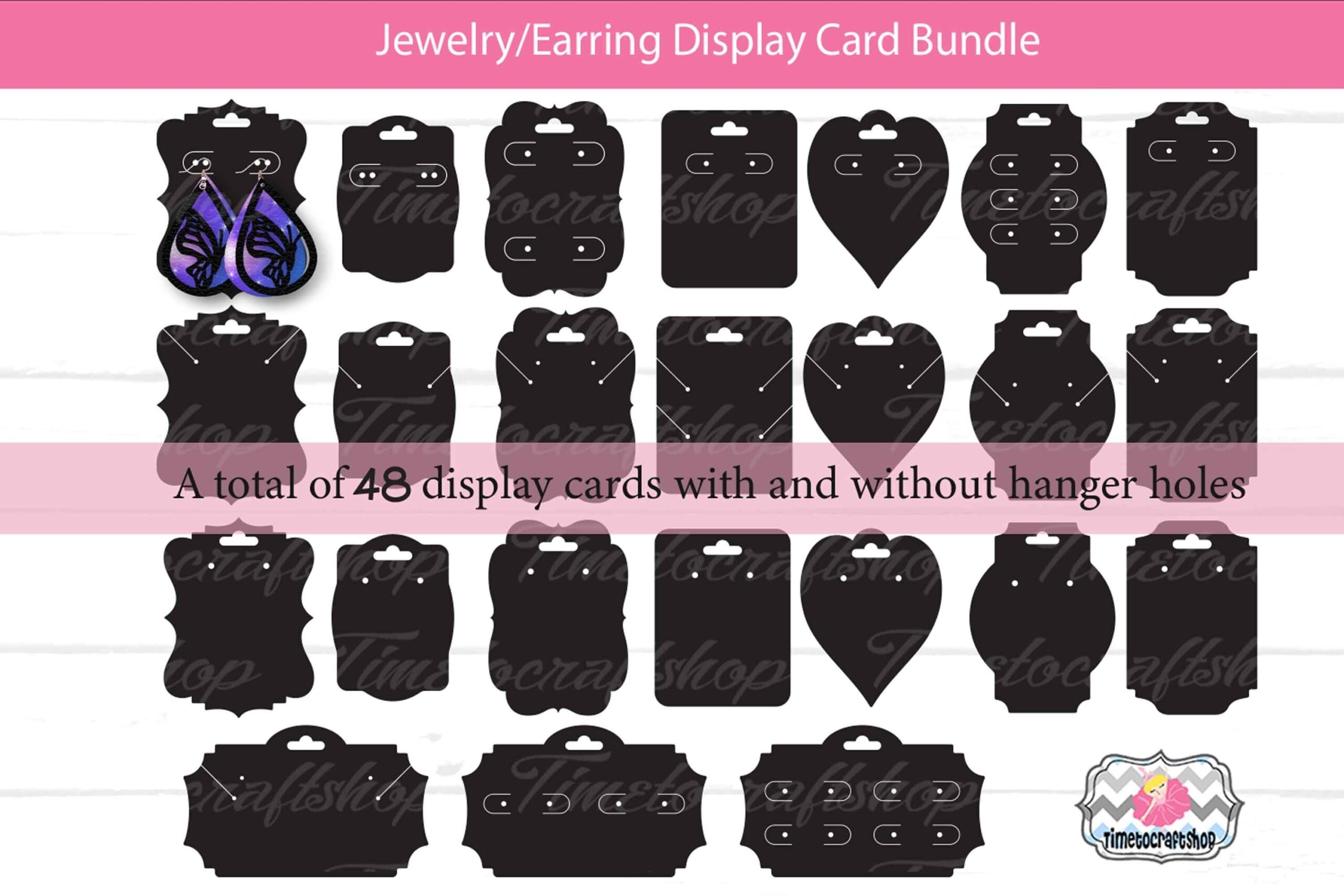 Jewelry Display Cards Earring Display Card Display Card 
