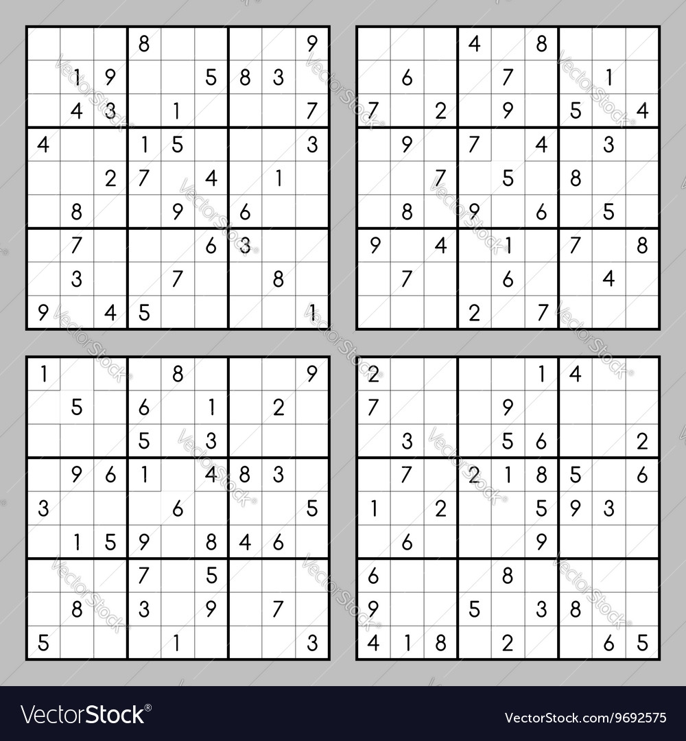 Jigsaw Sudoku Free Download Printable Sudoku Puzzles 4 Per Page 