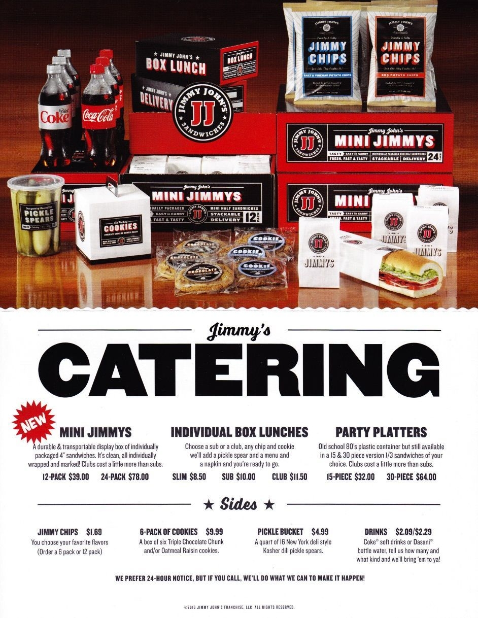 Jimmy Johns Sale Boxed Lunch