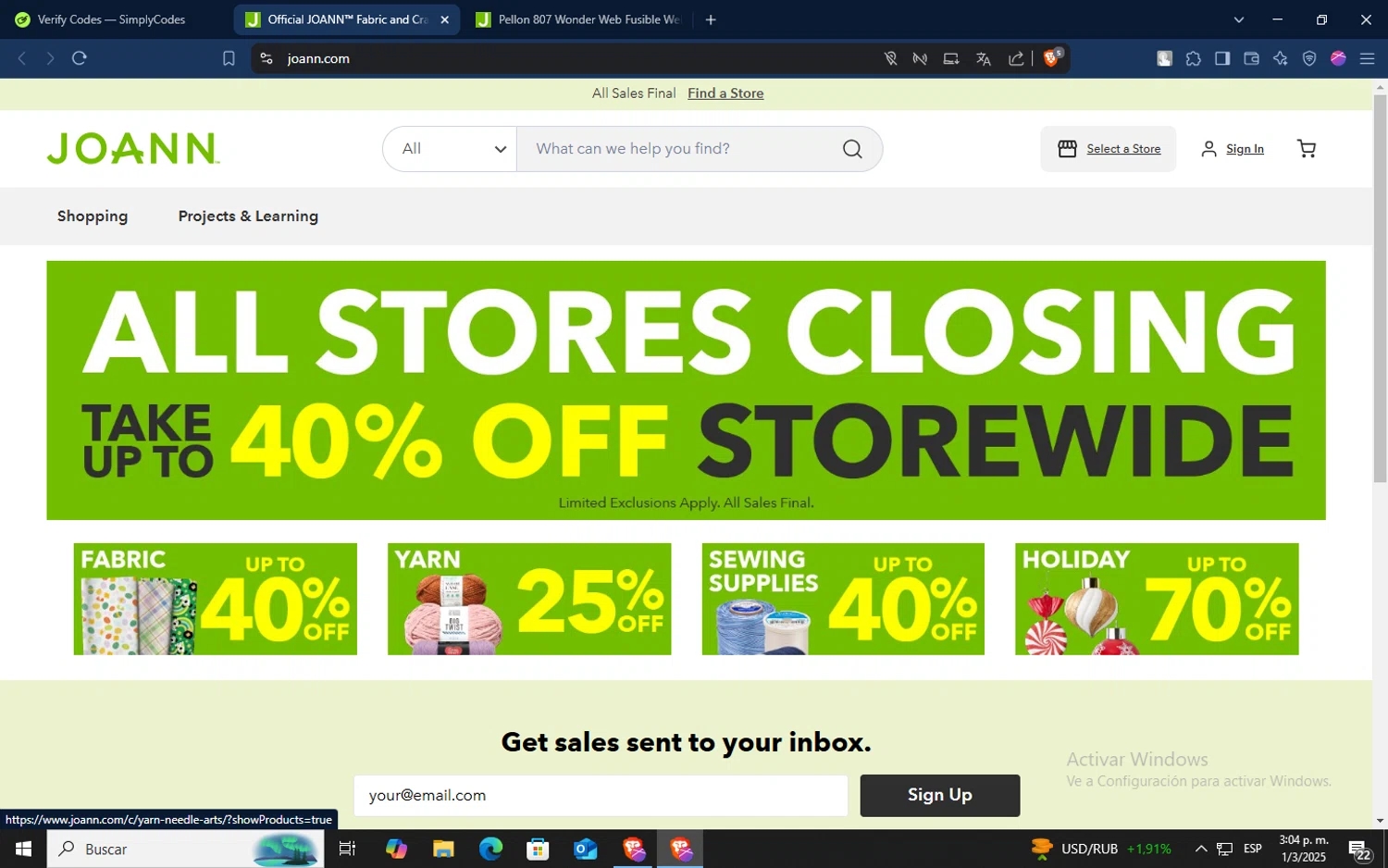 Joann Fabric Coupon Codes 5 Verified 30 Off Aug 2025