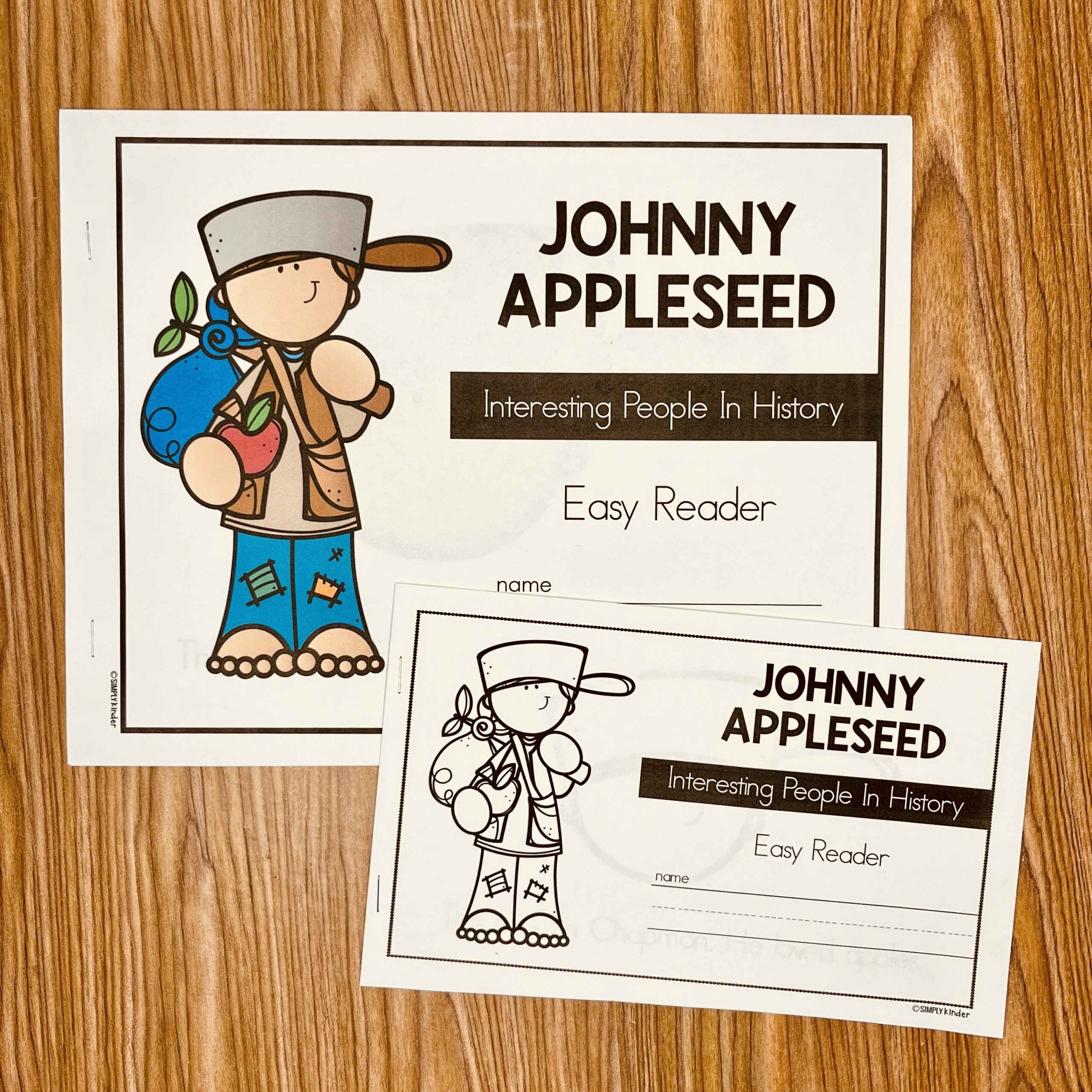 Johnny Appleseed Easy Reader U0026 Activities Simply Kinder Plus