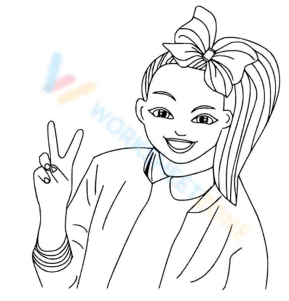 Jojo Siwa Coloring Pages Online And Printables 