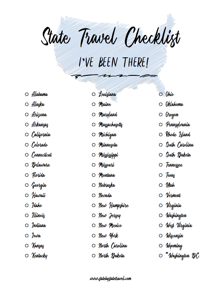list of 50 us states printable