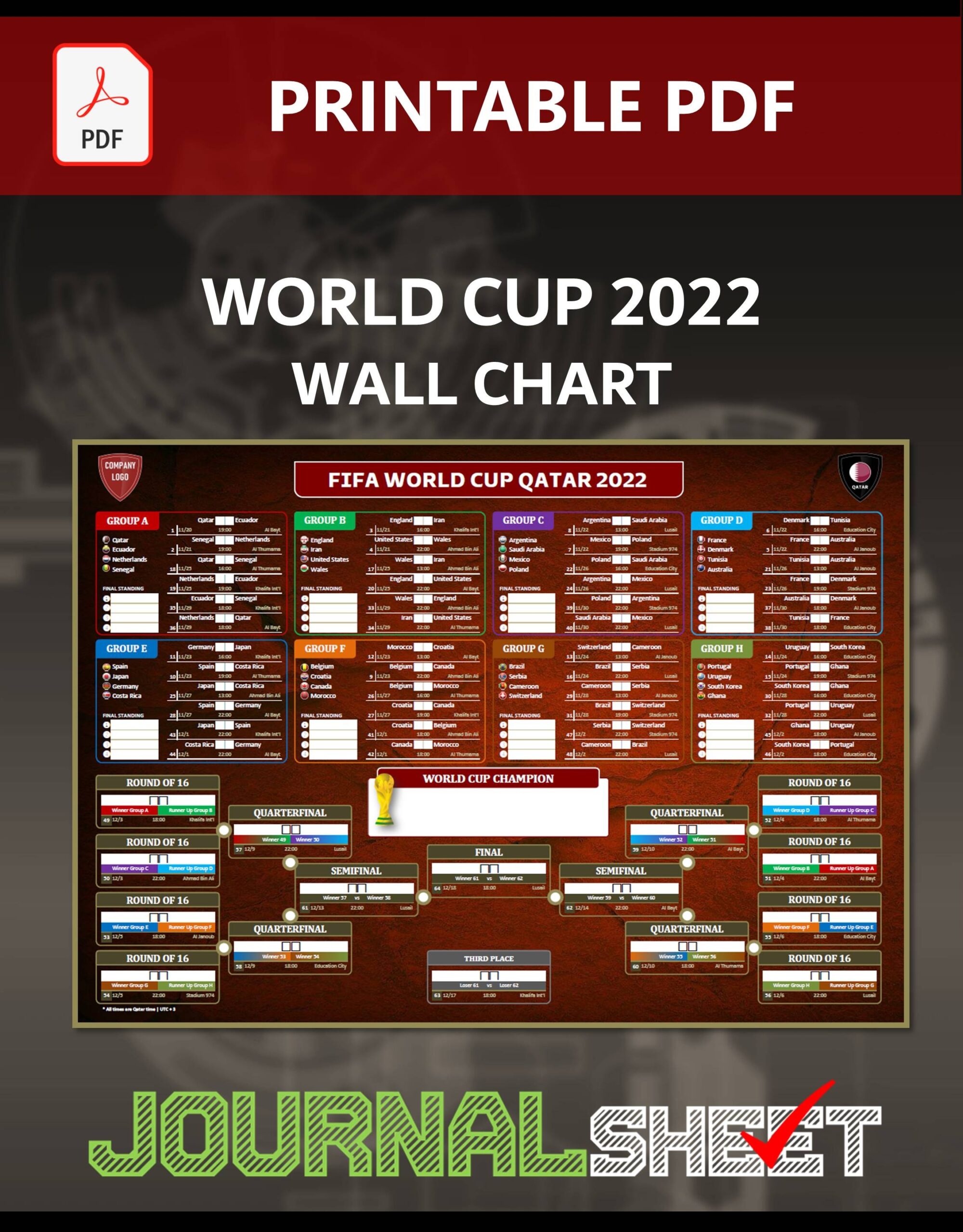 JS822 PT PDF FIFA WORLD CUP 2022 SCHEDULE WALL CHART