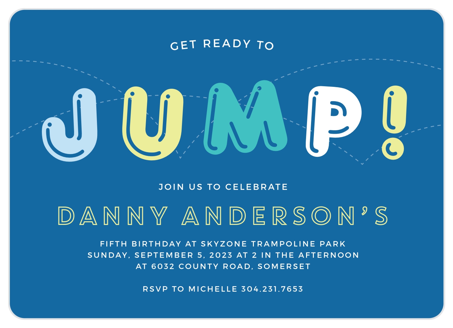 free printable jump birthday invitations