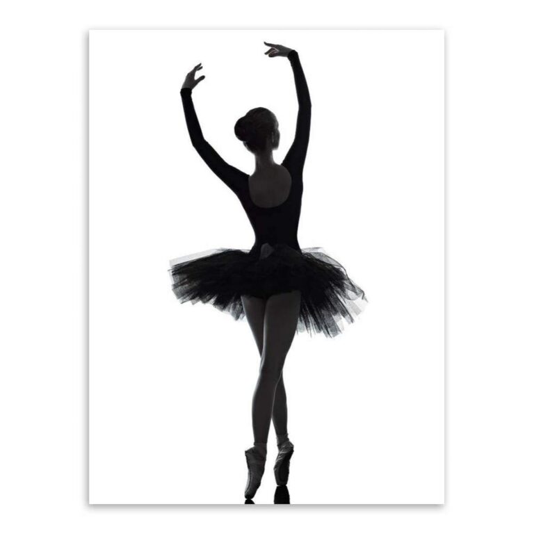 JWJQTLD Print On Canvas Modern Black White Ballet Dancer Silhouette Beauty Girl Photo Art Print Poster Wall Picture Canvas Painting Ballerina Home Decor Amazon co uk Home U0026 Kitchen