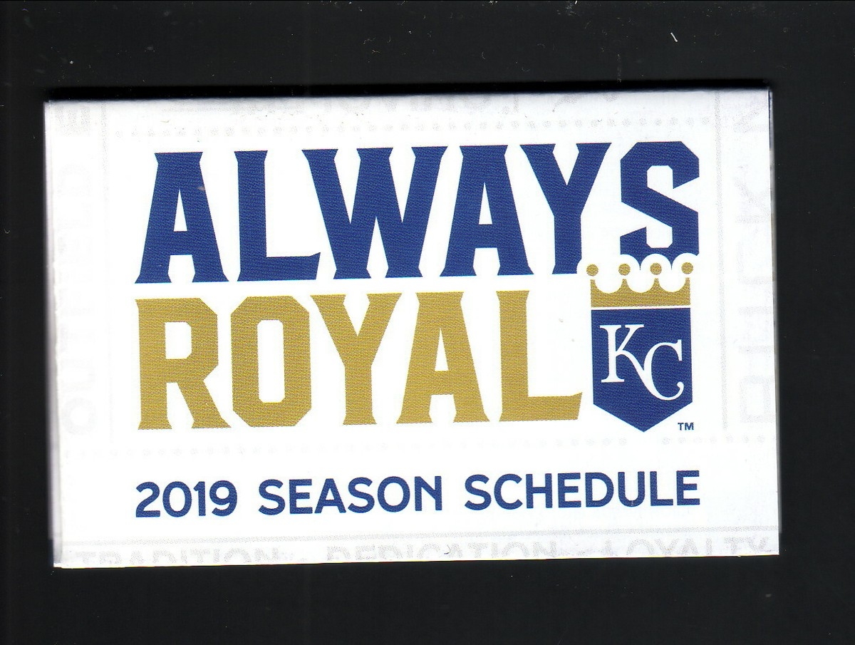 Kansas City Royals 2019 Pocket Schedule KCSP EBay