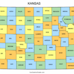 Kansas County Map Printable State Map With County Lines Free 
