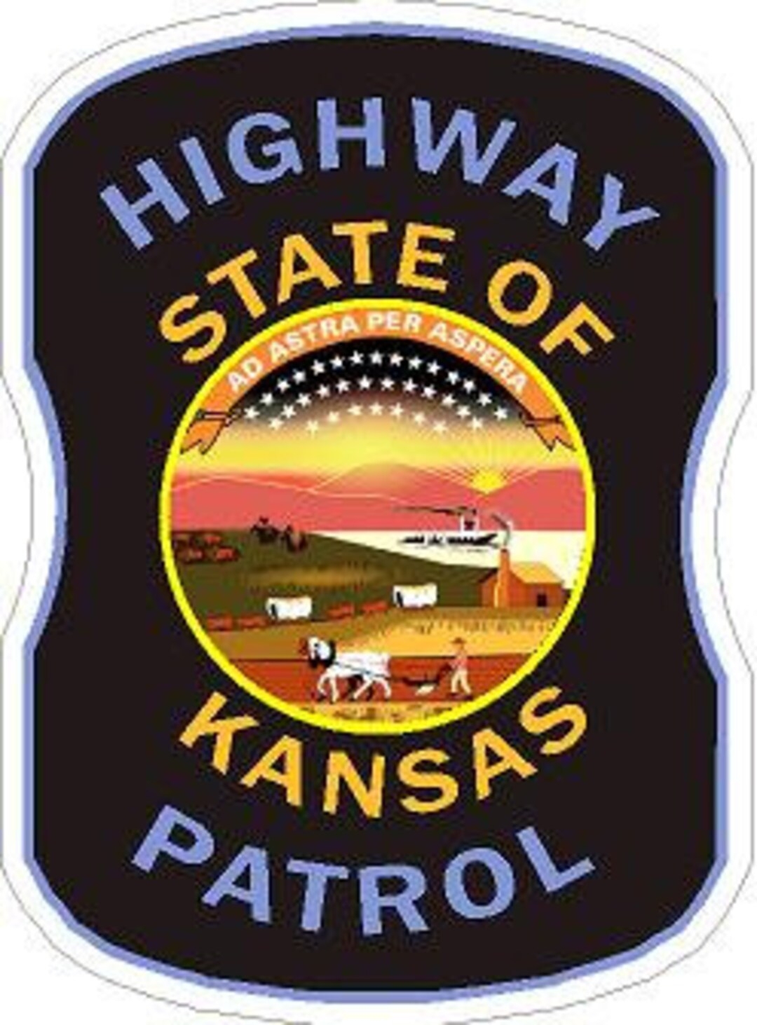 Kansas Highway Patrol Police Reflective Or Matte Vinyl Decal Sticker Police Deputy Sheriff Trooper KS Etsy