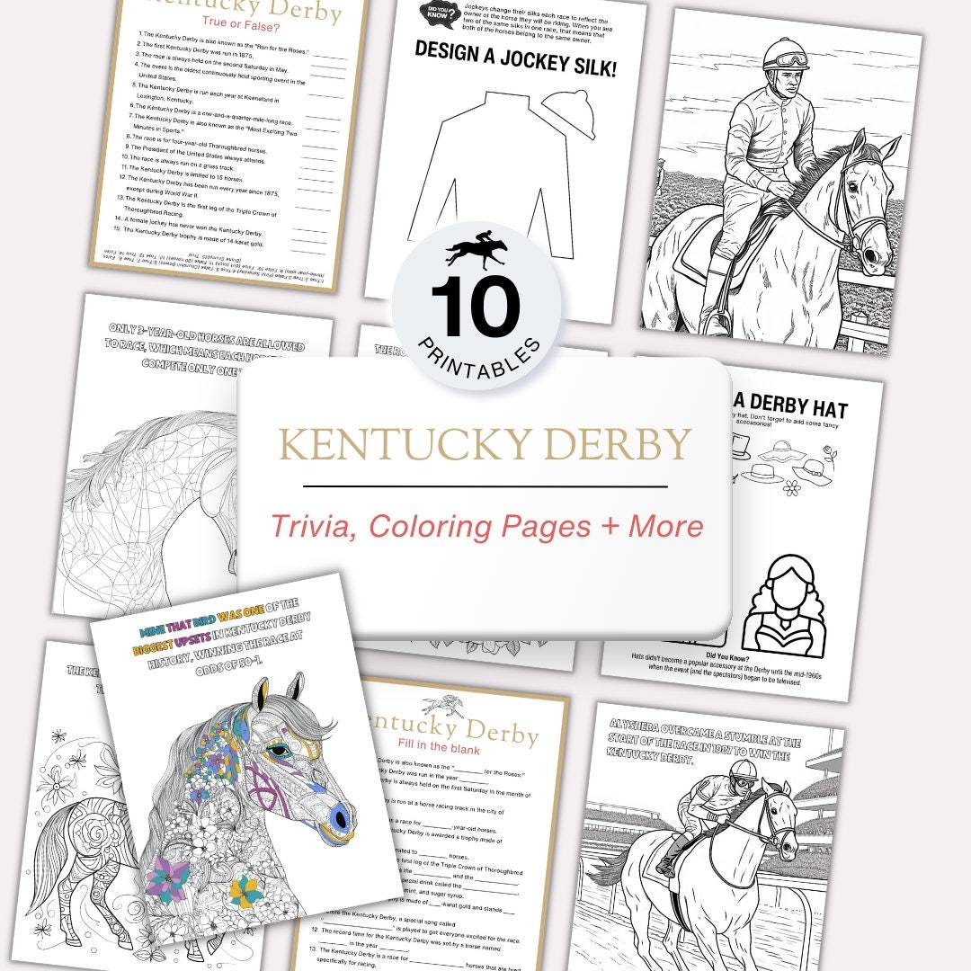 Kentucky Derby Party Printables Etsy
