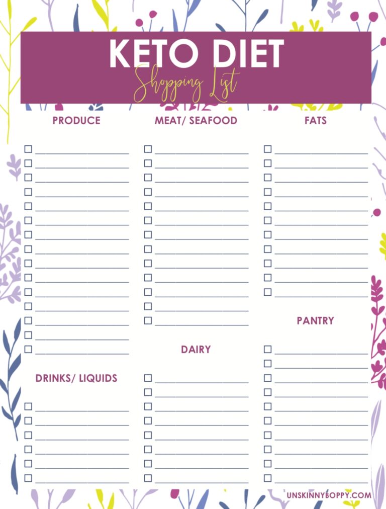 Keto Diet Journal And Recipe Planner 13 Pg 