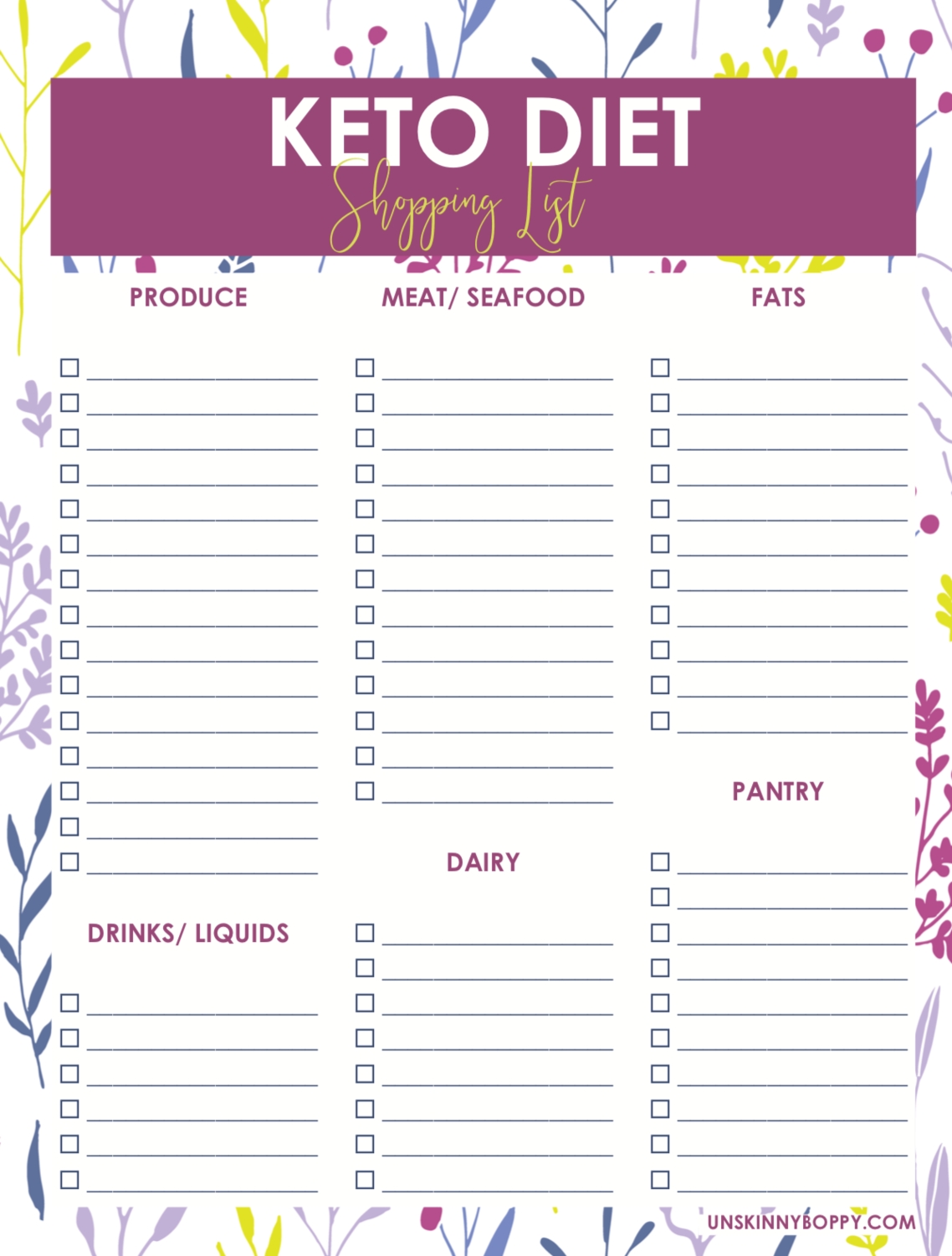 Keto Diet Journal And Recipe Planner 13 Pg 