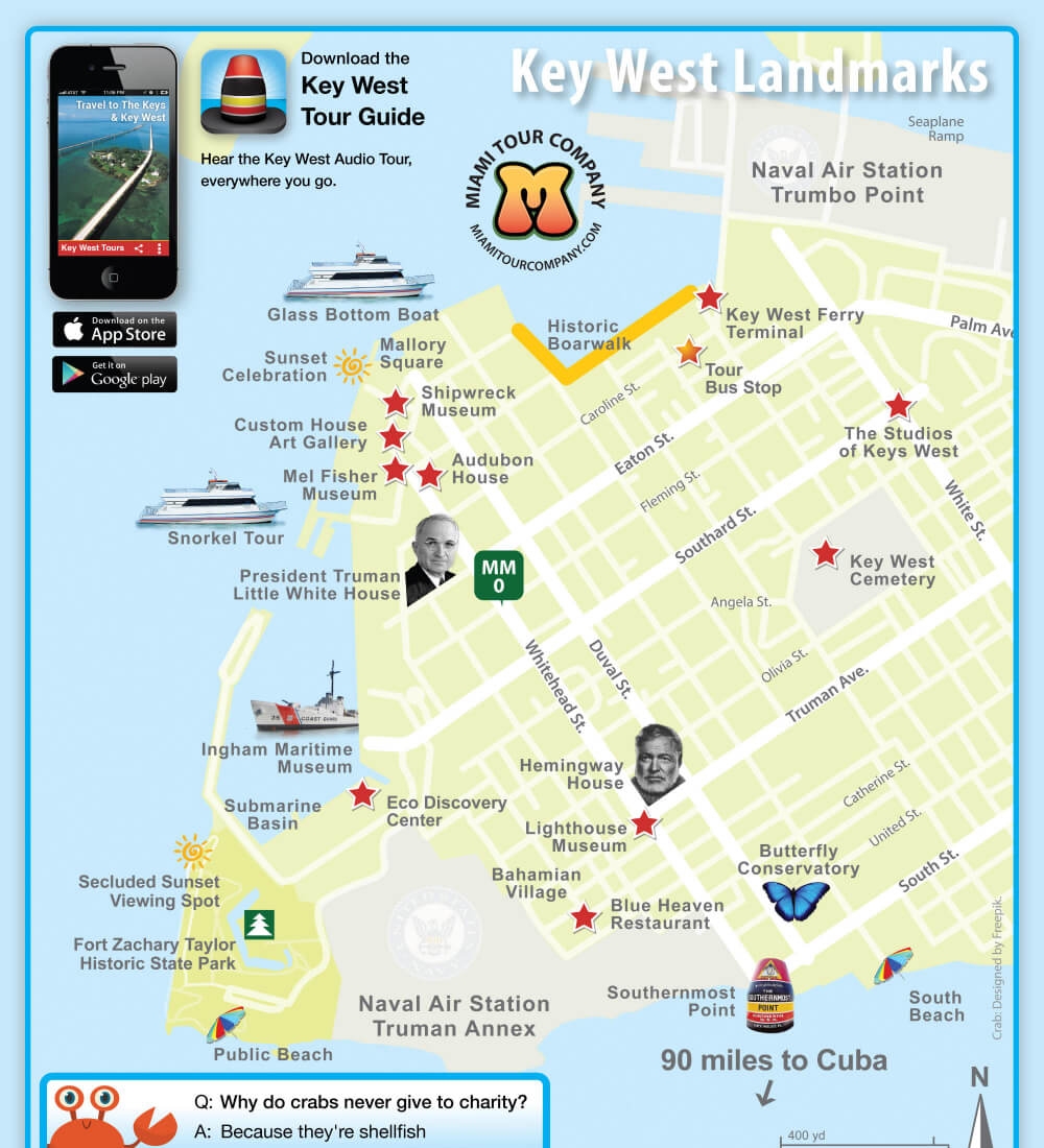 Key West Attractions Map Key West Bus Tours Key West Attractions Map Key West Bus Tours