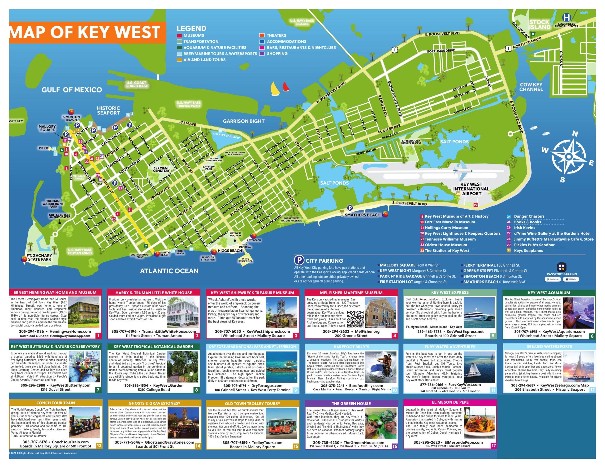 Key West Map Key West Attractions Association Key West Map Key West Attractions Association