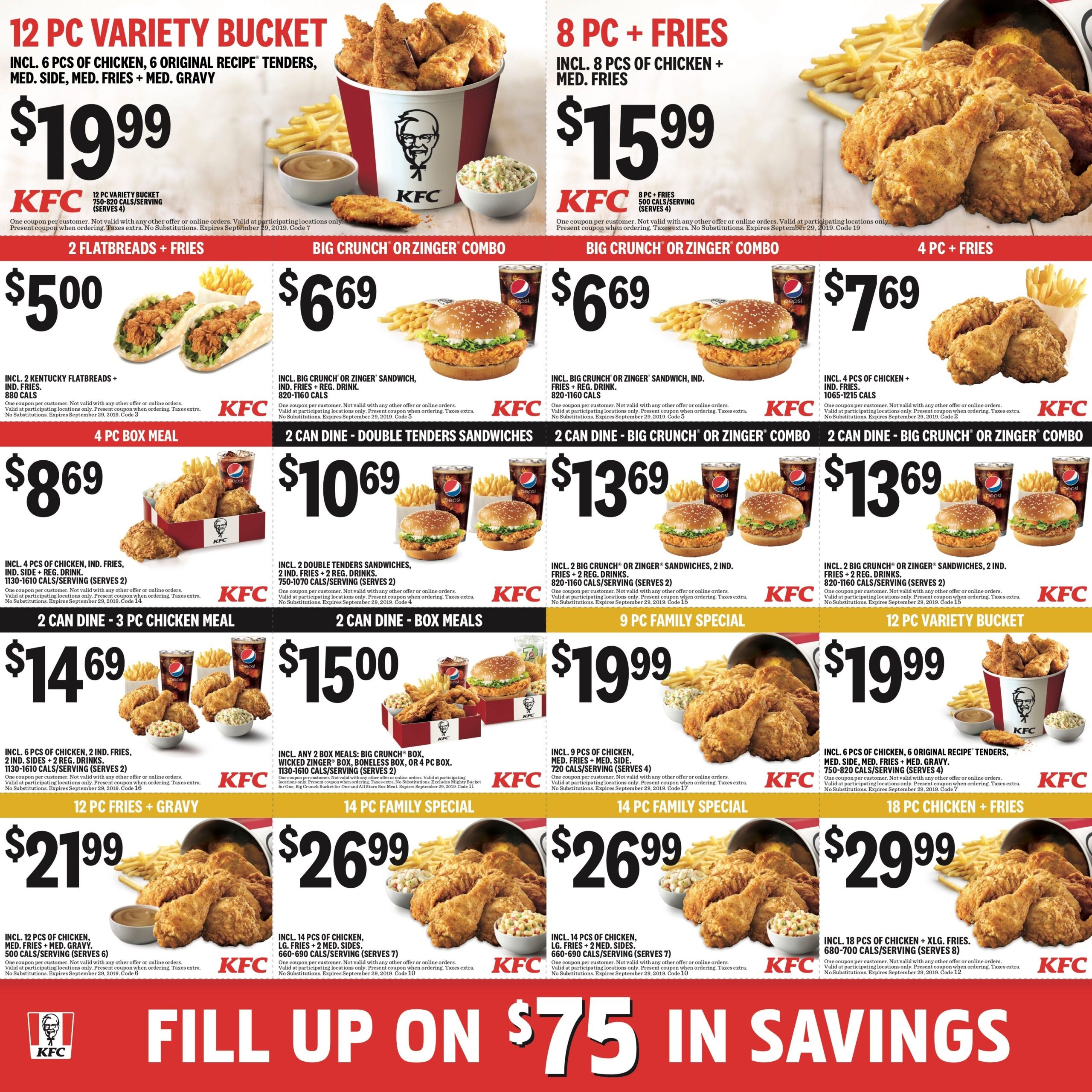 KFC Canada Mailer Coupons Ontario Until September 29 2019