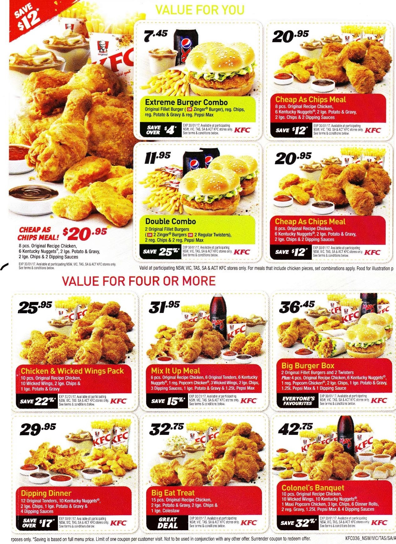 kfc printable coupons 2017