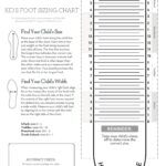 Kids Foot Sizer Chart Toddler U0026 Child Shoe Size Determiner 