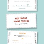 Kids GAMING Coupon Book 10 Printable Coupons For Games Popular Right Now Etsy