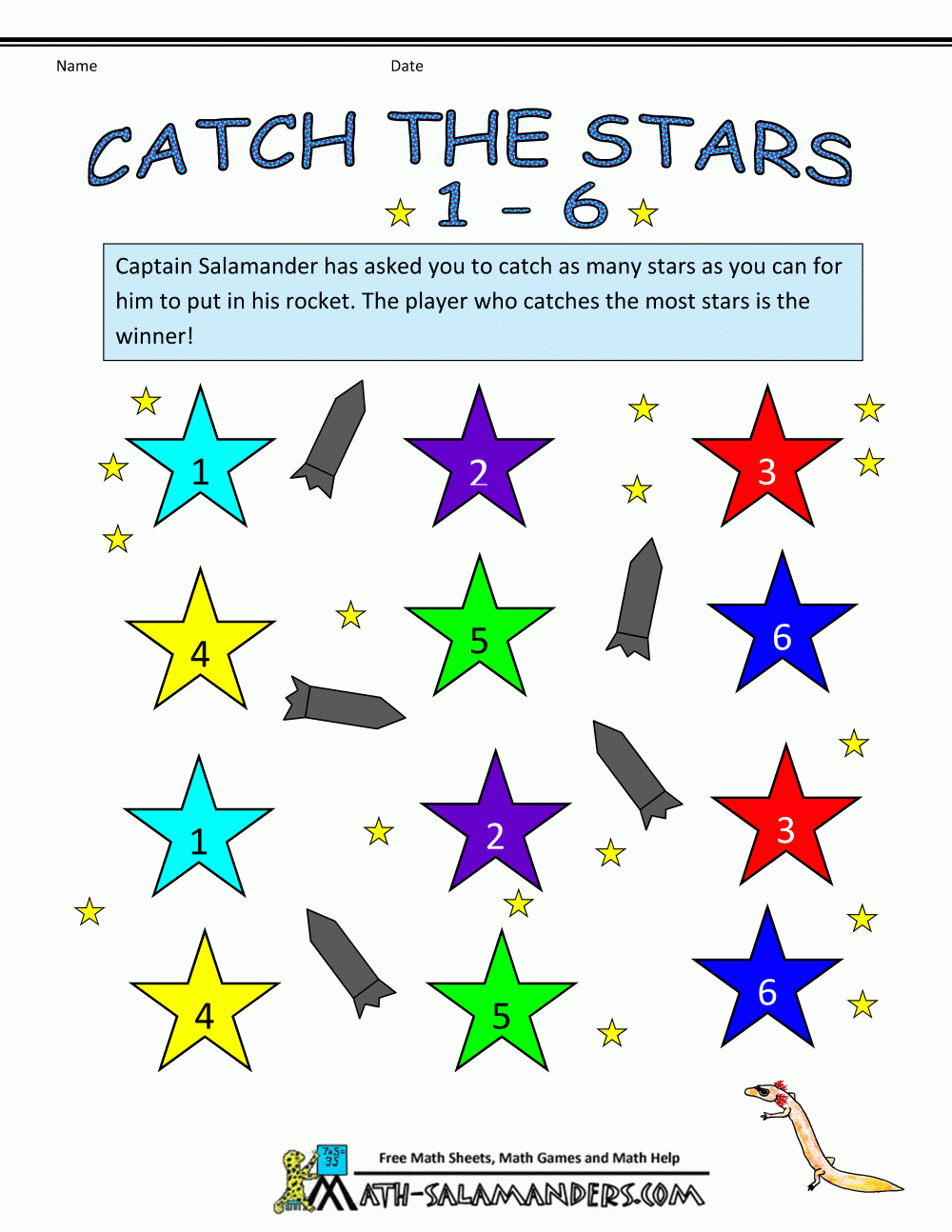 free printable games for kindergarten