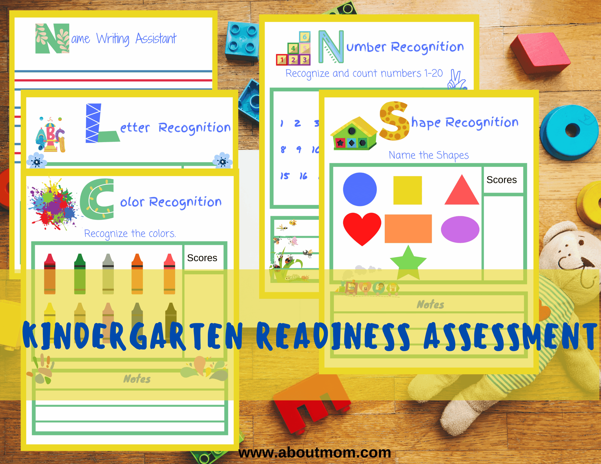 Kindergarten Readiness Assessment Printables About A Mom