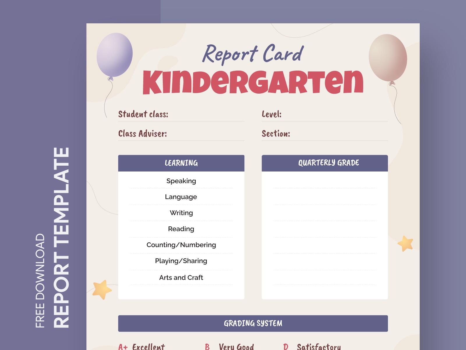 Kindergarten Report Card Free Google Docs Template By Gdoc On Dribbble Kindergarten Report Card Free Google Docs Template By Gdoc On Dribbble