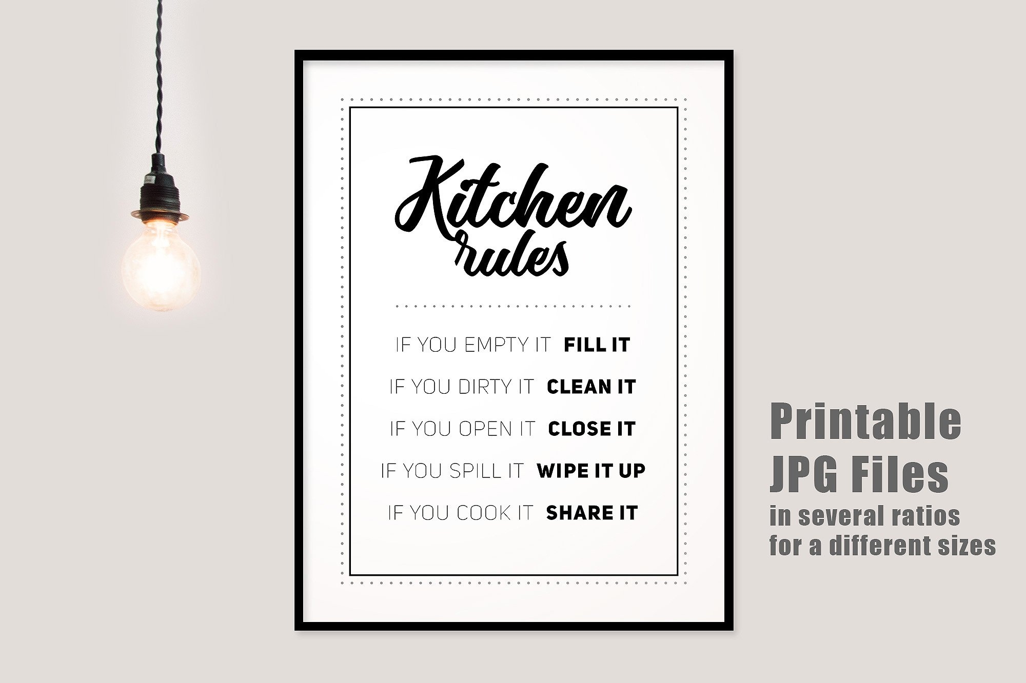 Kitchen Rules Printable 1183904  Kitchen Rules Printable 1183904