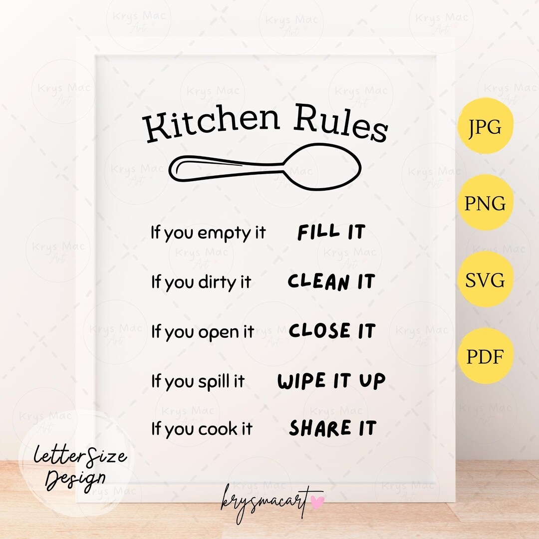 Kitchen Rules Signs SVG PNG JPEG Pdf Printable Kitchen Wall Art Kitchen Wall Decor Kitchen Wall Art Kitchen Print Dining Wall Art Decor Etsy Kitchen Rules Signs SVG PNG JPEG Pdf Printable Kitchen Wall Art Kitchen Wall Decor Kitchen Wall Art Kitchen Print Dining Wall Art Decor Etsy