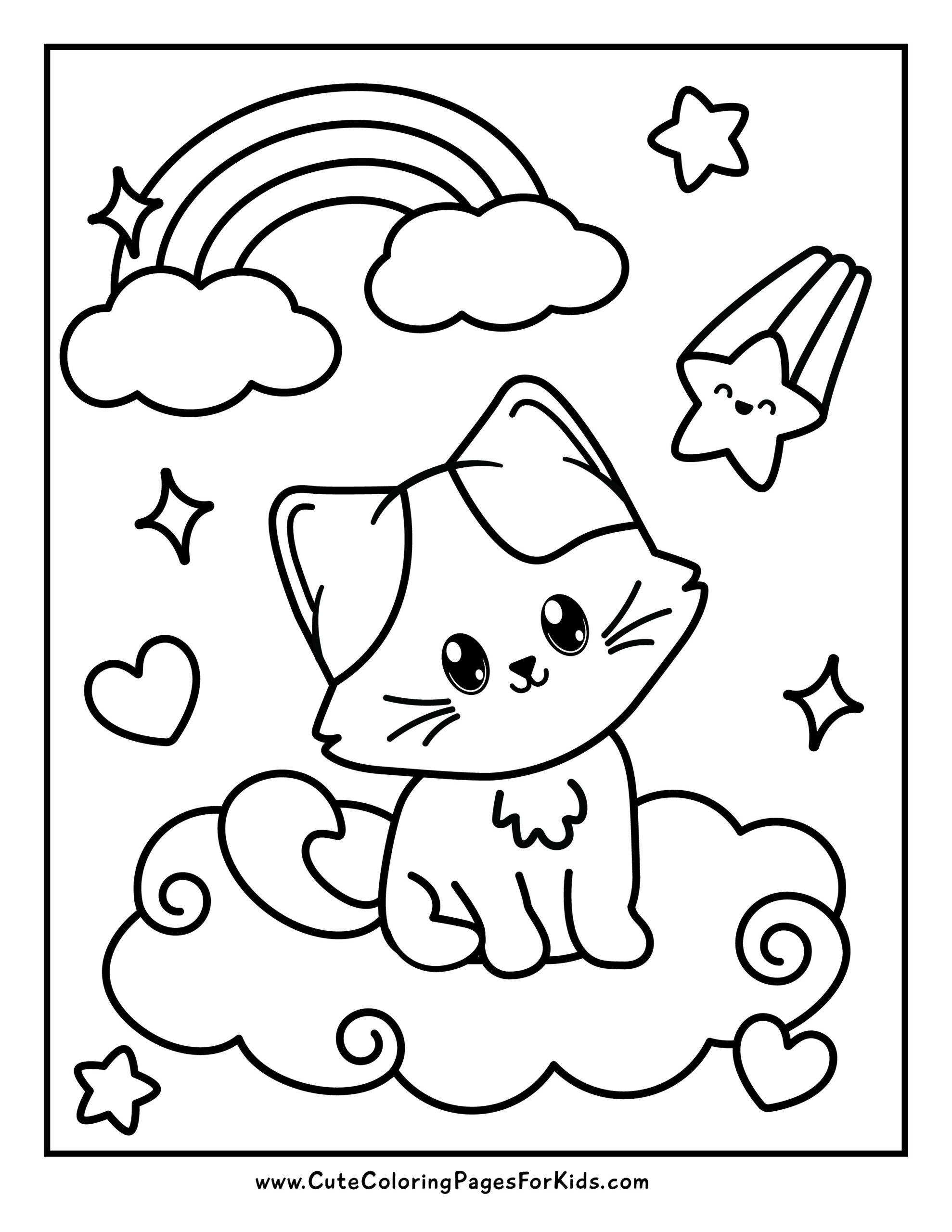 printable coloring pages cats