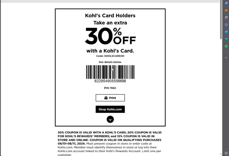 Kohls Coupons 10 Off August 2024 Worksheets Library