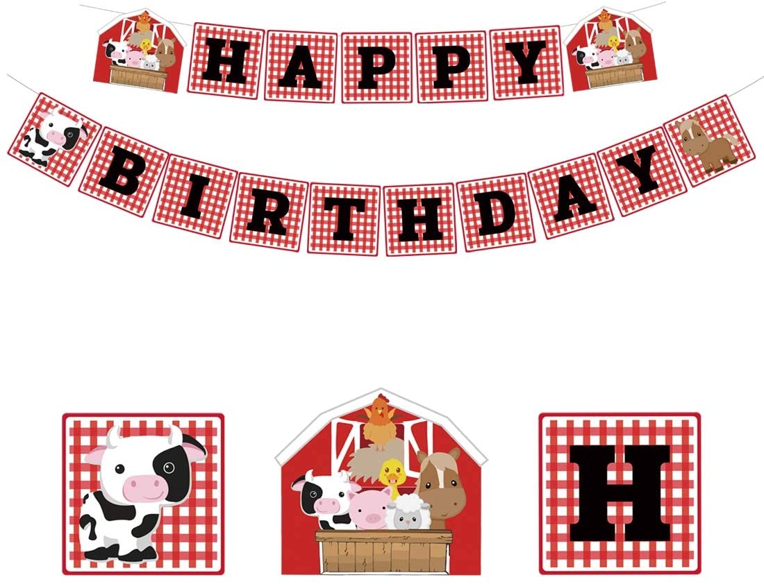 barnyard birthday banner free printable