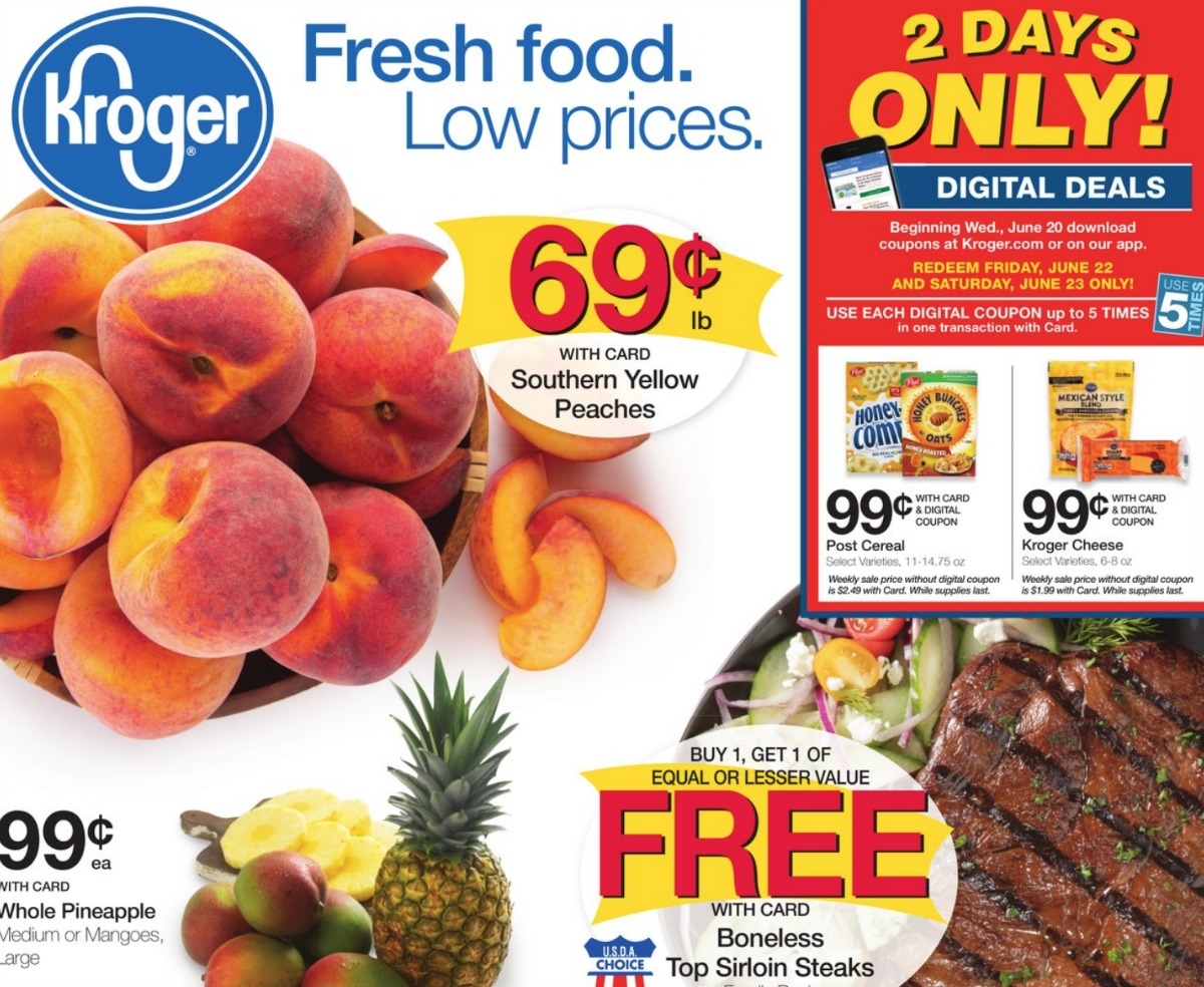 Kroger Weekly Ad 6 20 6 26 Southern Savers