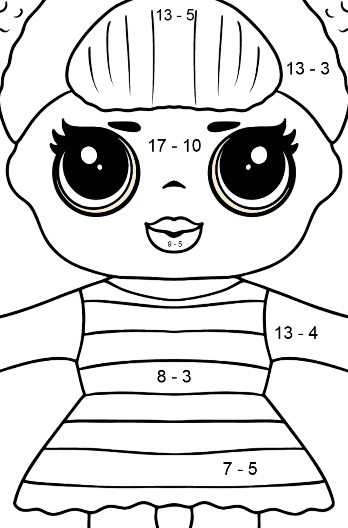 lol dolls coloring pages printable