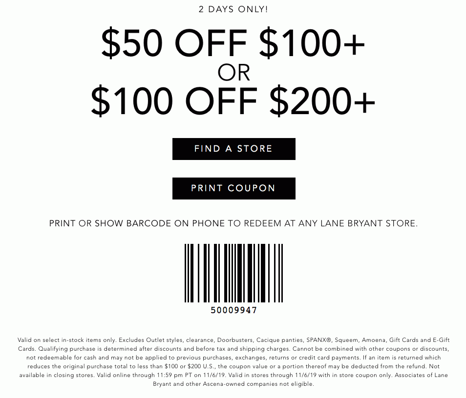 Lane Bryant Printable Coupons Promo Codes Page 8