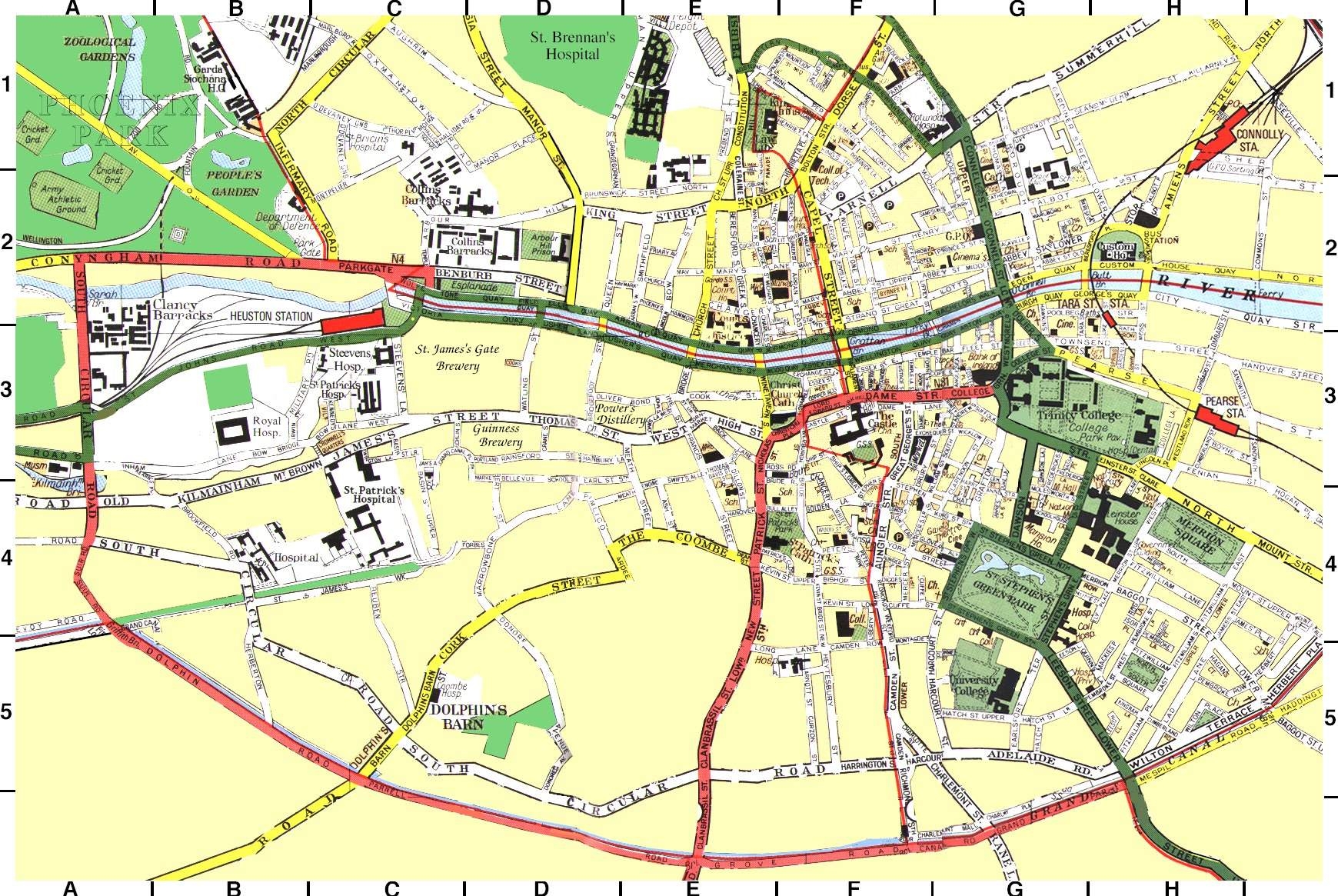 printable map of dublin