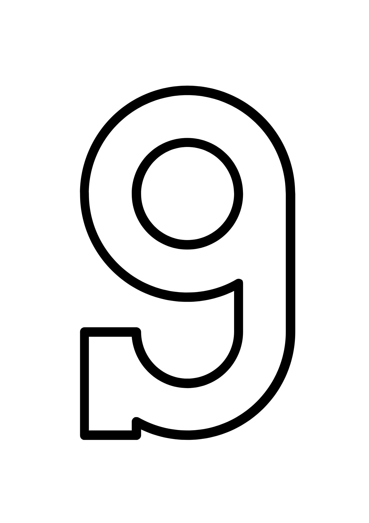 large printable numbers 0 9