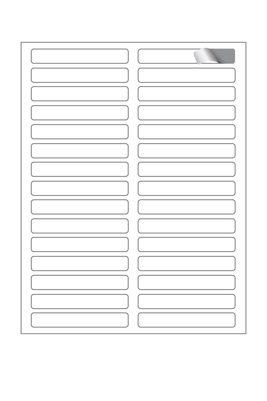 Laser Inkjet COVER ALL White File Folder Labels 2 3