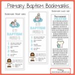 Latter day Saints Baptism Bookmark Gift Idea