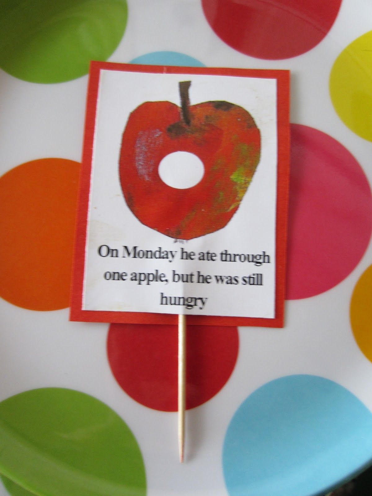 the very hungry caterpillar food printables