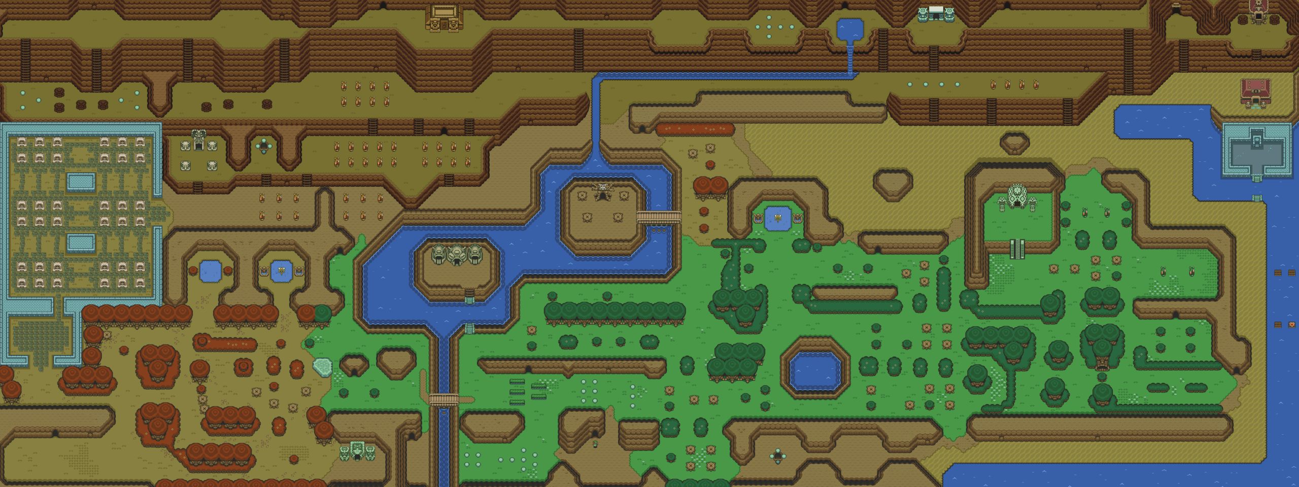 legend of zelda printable world map nes