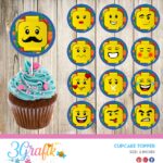 Lego Cupcakes Topper Printable