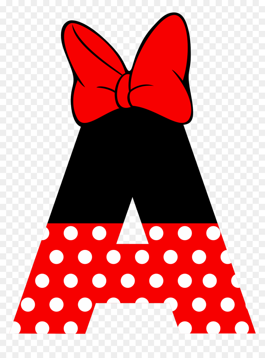 Letter A Minnie Mouse HD Png Download Vhv