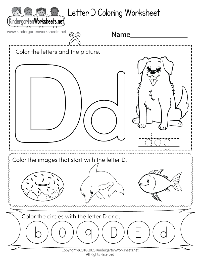 Letter D Worksheets 50 FREE Printables Printabulls Worksheets Library