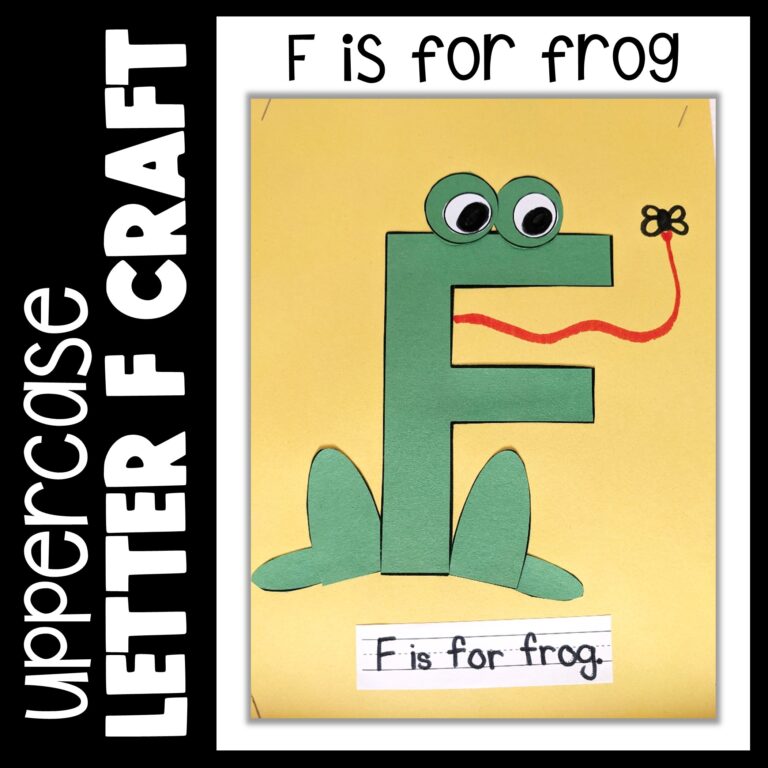 Letter F Craft F Is For Frog Printable Craft Template ABC