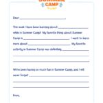 Letter From Camp Printable Little Passports