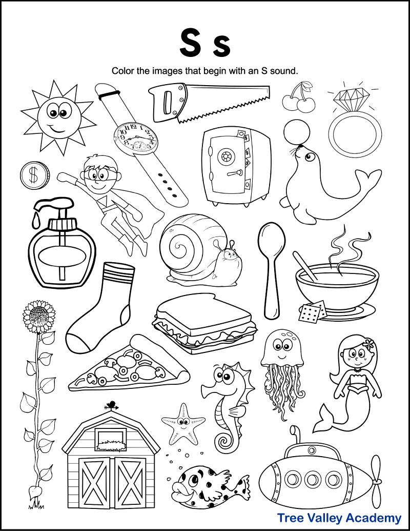 letter s printable worksheets